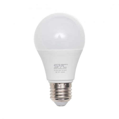 Эл. лампа светодиодная SVC LED G45-9W-E27-6500K, Холодный фото 2