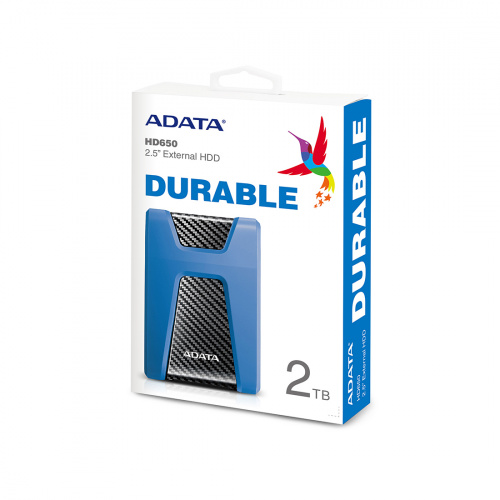 Внешний жёсткий диск ADATA HD650 2TB Синий фото 4