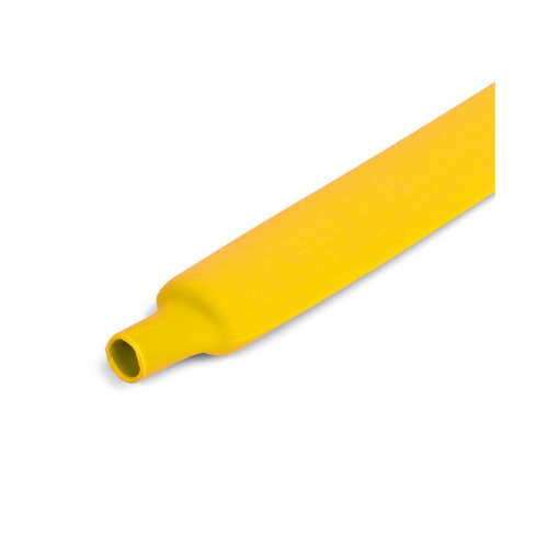 Трубка термоусаживаемая Deluxe 12/6 жёлтая (100 м в упаковке) фото 2