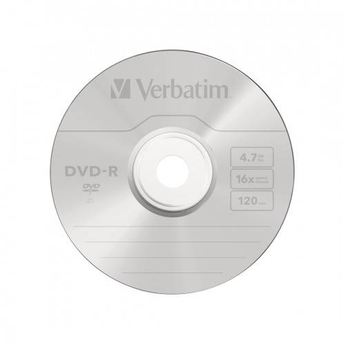 Диск DVD-R Verbatim (43522) 4.7GB 25штук Незаписанный фото 2