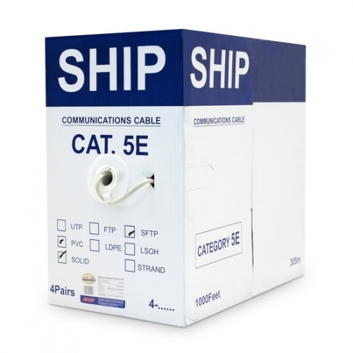 Кабель сетевой SHIP D155-P Cat.5e SF/UTP 30В PVC фото 4