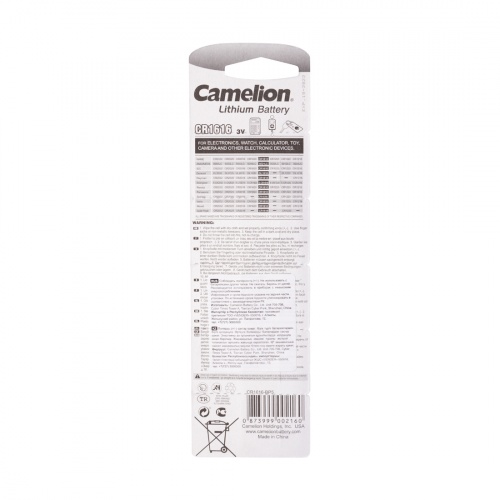 Батарейка CAMELION Lithium CR1616-BP5 5 шт. в блистере фото 3