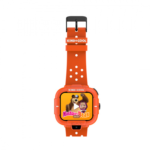 Смарт часы Elari KidPhone Masha and the Bear Orange фото 3