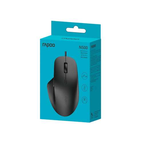 Компьютерная мышь Rapoo N500 Чёрный фото 4