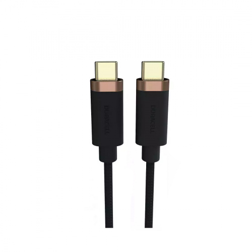 Интерфейсный кабель Duracell USB7030A USB-C to USB-C Черный фото 2