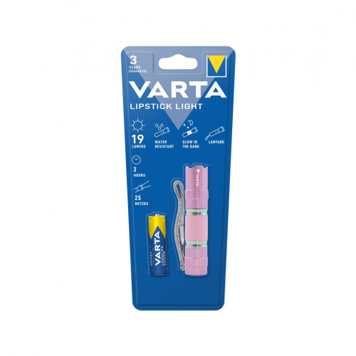 Светодиодный фонарь VARTA LED Lipstick Light Pink фото 3