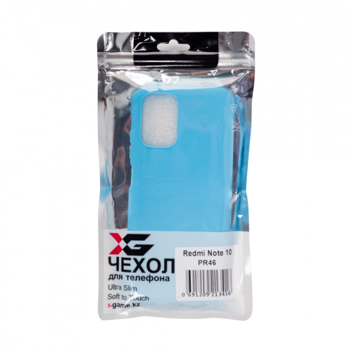 Чехол для телефона X-Game XG-PR46 для Redmi Note 10 TPU Голубой фото 4