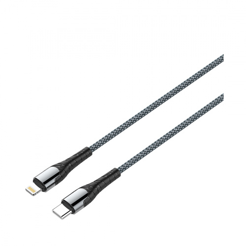 Интерфейсный кабель LDNIO Type-C to Lightning LC112 30W Fast Charging FDY 2м Серый фото 2