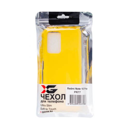 Чехол для телефона X-Game XG-PR77 для Redmi Note 10 Pro TPU Жёлтый фото 4
