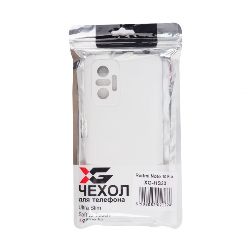 Чехол для телефона XG XG-HS33 для Redmi Note 10 Pro Силиконовый Белый фото 4