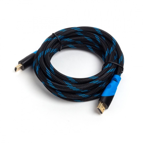 Интерфейсный кабель HDMI-HDMI SVC HR0300LB-P, 30В, Голубой, Пол. пакет, 3 м фото 2