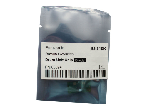 Чип драм-юнита для KONICA MINOLTA Bizhub C250/C252 (CET) Black, (WW), 70000 стр., CET5694 Чип драм-юнита для KONICA MINOLTA Bizhub C250/C252 (CET) Black, (WW), 70000 стр., CET5694