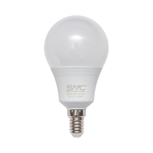 Эл. лампа светодиодная SVC LED G45-7W-E14-3000K, Тёплый фото 2