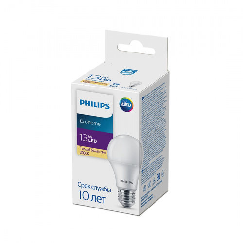 Лампа Philips Ecohome LED Bulb 13W 1150lm E27 830 RCA фото 3