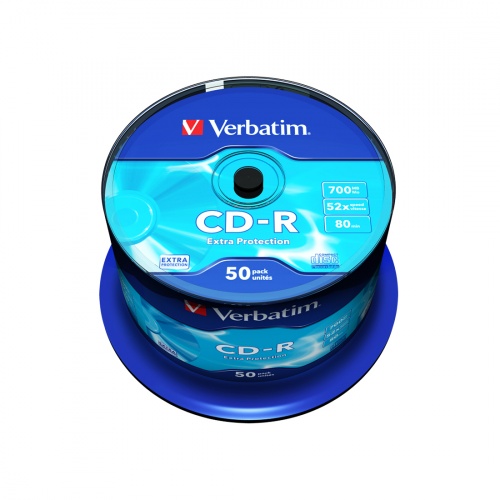 Диск CD-R Verbatim (43351) 700MB 50штук Незаписанный фото 3