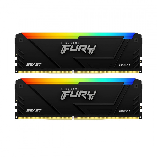 Комплект модулей памяти Kingston FURY Beast RGB KF432C16BB12AK2/32 DDR4 32GB (Kit 2x16GB) 3200MHz фото 3