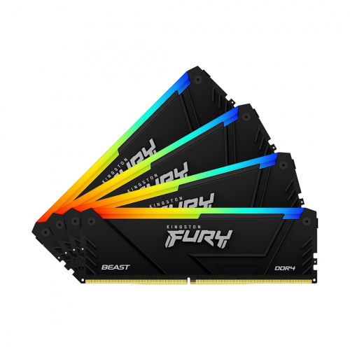 Комплект модулей памяти Kingston FURY Beast RGB KF432C16BB12AK4/64 DDR4 64GB (Kit 4x16GB) 3200MHz фото 4