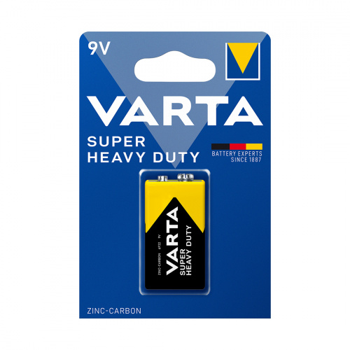 Батарейка VARTA Superlife (Super Heavy Duty) E-Block 9V - 6F22P 1 шт. в блистере фото 2