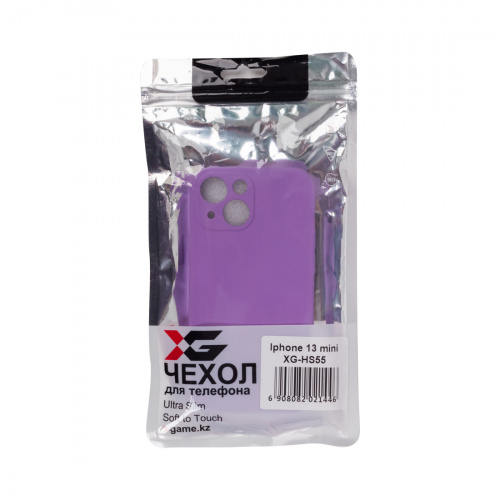 Чехол для телефона XG XG-HS55 для Iphone 13 mini Силиконовый Фиолетовый фото 4