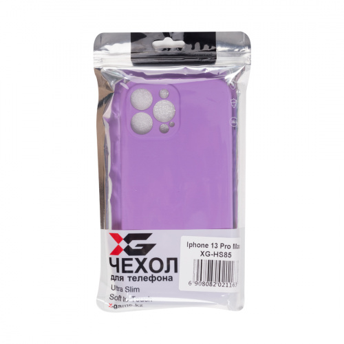 Чехол для телефона XG XG-HS85 для Iphone 13 Pro Max Силиконовый Фиолетовый фото 4