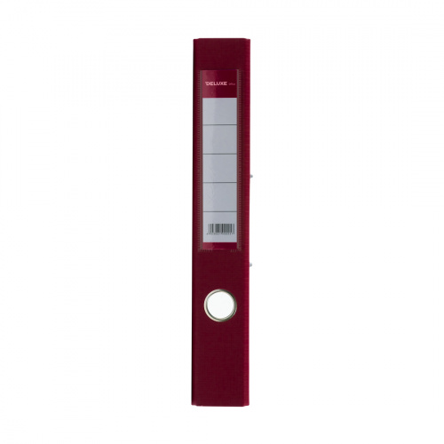 Папка-регистратор Deluxe с арочным механизмом, Office 2-WN8, А4, 50 мм, бордовый фото 4