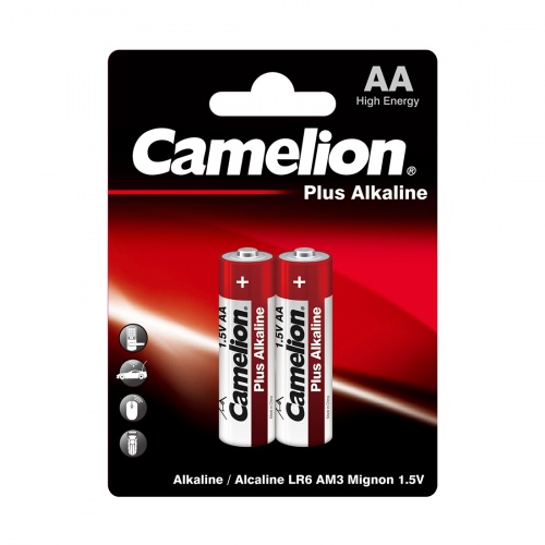 Батарейка CAMELION Plus Alkaline LR6-BP2 2 шт. в блистере фото 2
