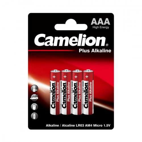 Батарейка CAMELION Plus Alkaline LR03-BP4 4 шт. в блистере фото 2
