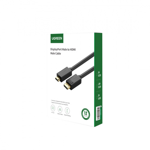 Интерфейсный кабель Ugreen DP101 DP Male to HDMI Male фото 4