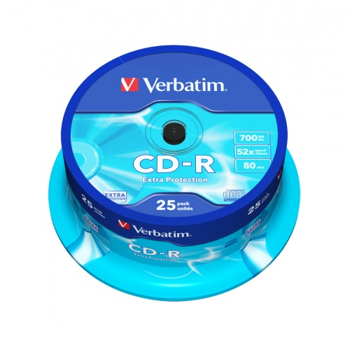 Диск CD-R Verbatim (43432) 700MB 25штук Незаписанный фото 3