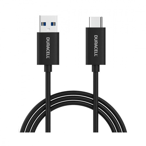 Интерфейсный кабель Duracell USB5031A USB-A to USB-C Черный фото 2