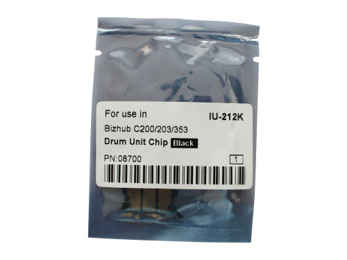 Чип драм-юнита для KONICA MINOLTA Bizhub C200/C200E/C203/C253/C353 (CET) Black, (WW), 120000 стр., (унив.), CET8700 Чип драм-юнита для KONICA MINOLTA Bizhub C200/C200E/C203/C253/C353 (CET) Black, (WW), 120000 стр., (унив.), CET8700