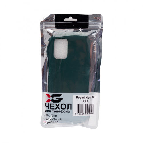 Чехол для телефона X-Game XG-PR6 для Redmi Note 10 TPU Зелёный фото 4