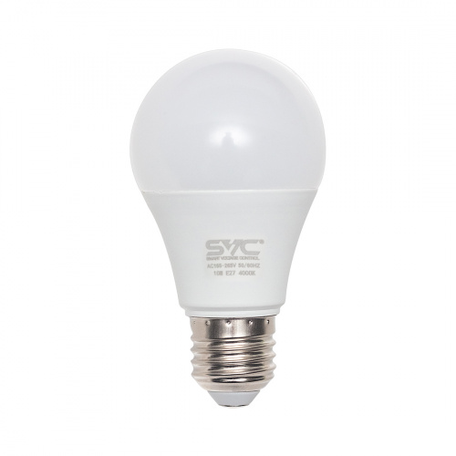 Эл. лампа светодиодная SVC LED A60-10W-E27-4000K, Нейтральный фото 2