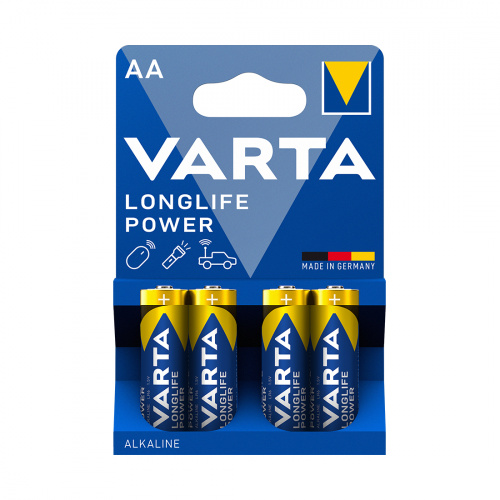 Батарейка VARTA Longlife Power Mignon 1.5V - LR6/AA 4 шт в блистере фото 2