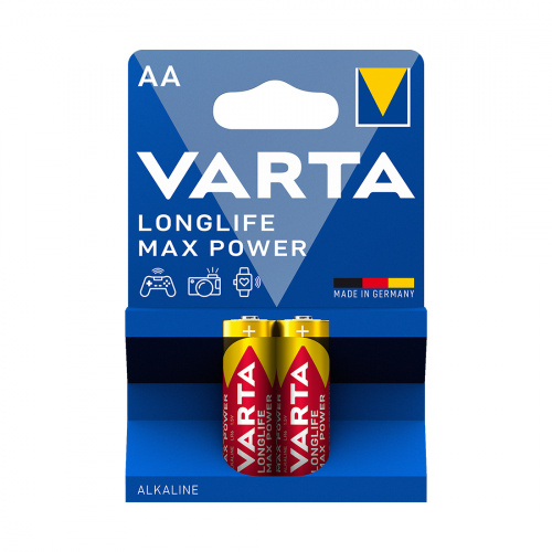 Батарейка VARTA Longlife Power Max Mignon 1.5V - LR6/AA 2 шт в блистере фото 2