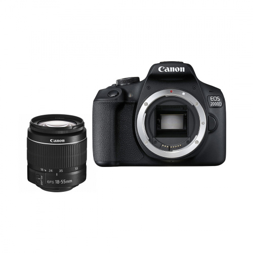 Цифровой зеркальный фотоаппарат Canon EOS 2000D kit EF-S 18-55 DC III Black (2728C007AA) фото 3