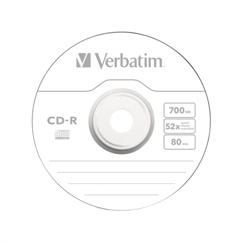 Диск CD-R Verbatim (43432) 700MB 25штук Незаписанный фото 2