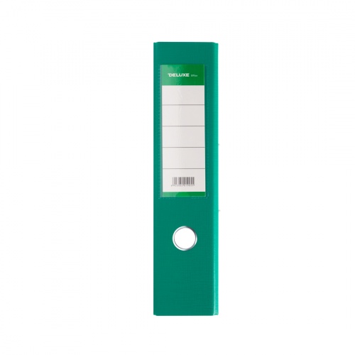 Папка-регистратор Deluxe с арочным механизмом, Office 3-GN36 (3" GREEN), А4, 70 мм, зелёный фото 4