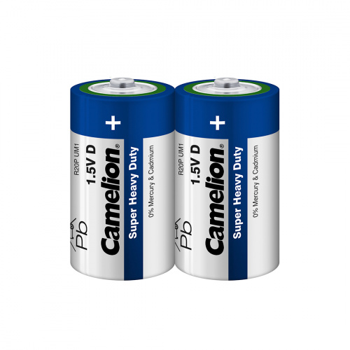 Батарейка CAMELION Super Heavy Duty R20P-SP2B 2 шт. в плёнке Батарейка CAMELION Super Heavy Duty R20P-SP2B 2 шт. в плёнке