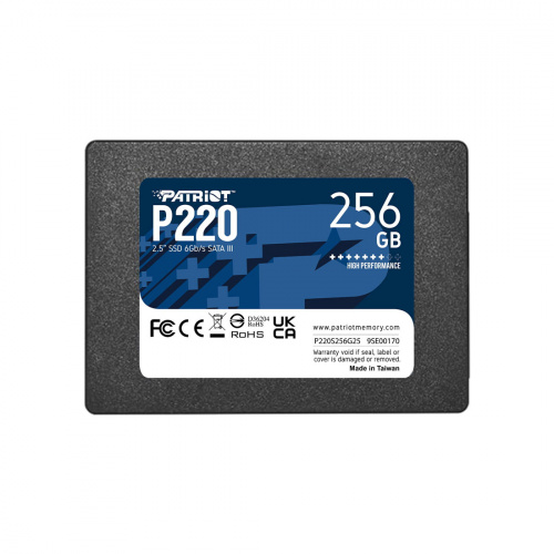 Твердотельный накопитель SSD Patriot P220 256GB SATA III фото 2