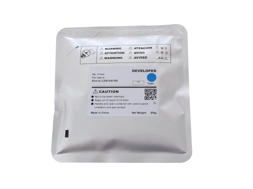 Девелопер для KONICA MINOLTA Bizhub C258/C308/C368 (CET) Cyan, 200г, 600000 стр., CET171016