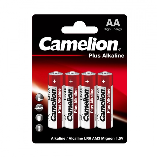 Батарейка CAMELION Plus Alkaline LR6-BP4 4 шт. в блистере фото 2