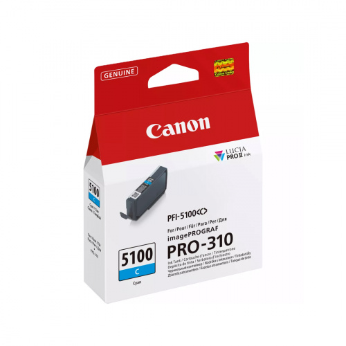 Чернильный картридж Canon PFI-5100 Cyan Чернильный картридж Canon PFI-5100 Cyan