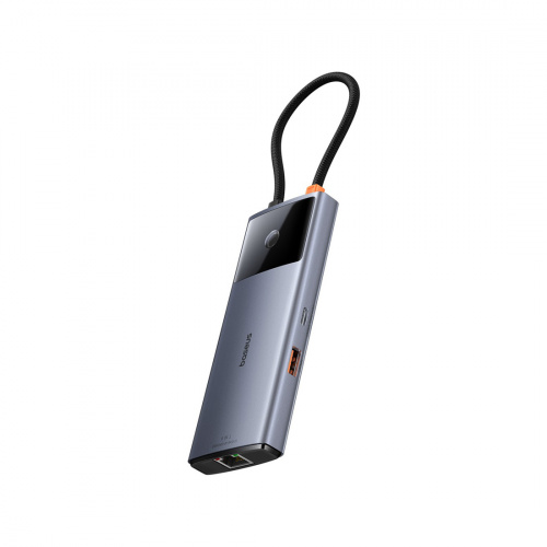 Док-станция Baseus Metal Gleam Series II 6-in-1 Grey (B00061802813-00) Док-станция Baseus Metal Gleam Series II 6-in-1 Grey (B00061802813-00)