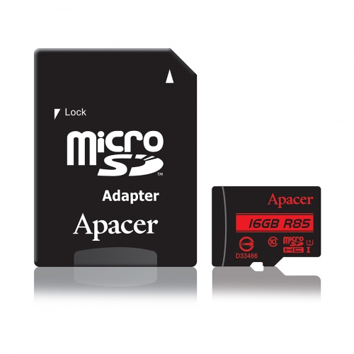 Карта памяти Apacer AP16GMCSH10U5-R 16GB + адаптер фото 2