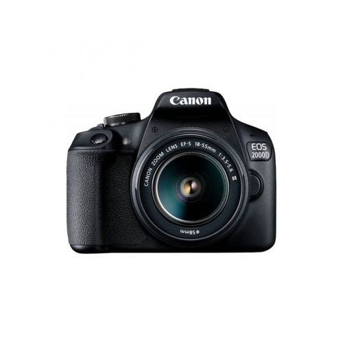 Цифровой зеркальный фотоаппарат Canon EOS 2000D kit EF-S 18-55 DC III Black (2728C007AA) фото 2