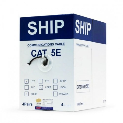 Кабель сетевой SHIP D106-VS Cat.5e UTP 30В PE фото 4