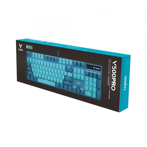 Клавиатура Rapoo V500PRO Cyan Blue фото 4
