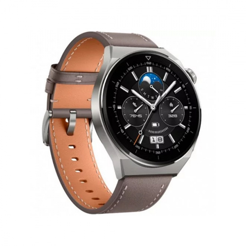 Смарт часы Huawei Watch GT 3 Pro ODN-B19 46mm Gray Leather Strap фото 2