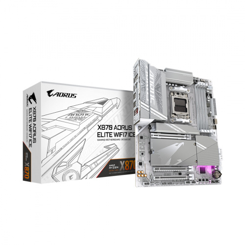 Материнская плата Gigabyte X870 A ELITE WF7 ICE Материнская плата Gigabyte X870 A ELITE WF7 ICE